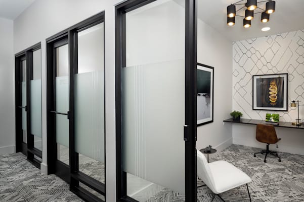 Private community office and coworking space at Camden South Charlotte
